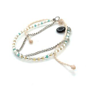Pura Vida Beaded and Chain Link Bracelet